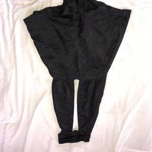 Silky nasty gal romper with neck tie